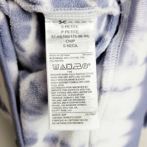 Gap | Tie Dye Sweat Shirt Small Petite - Picture 8 of 8